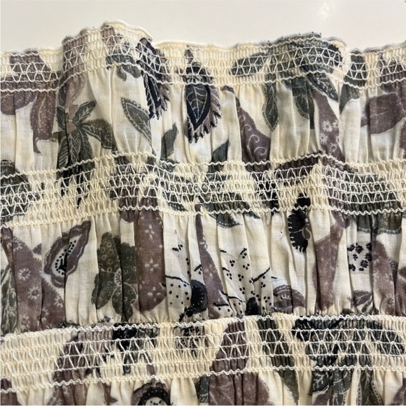 Tory Burch Skirt smocking A line S/M - Picture 3 of 5